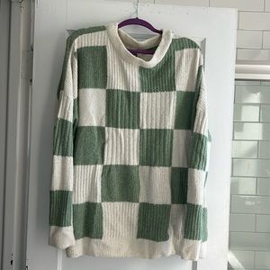 Checkered sweater!